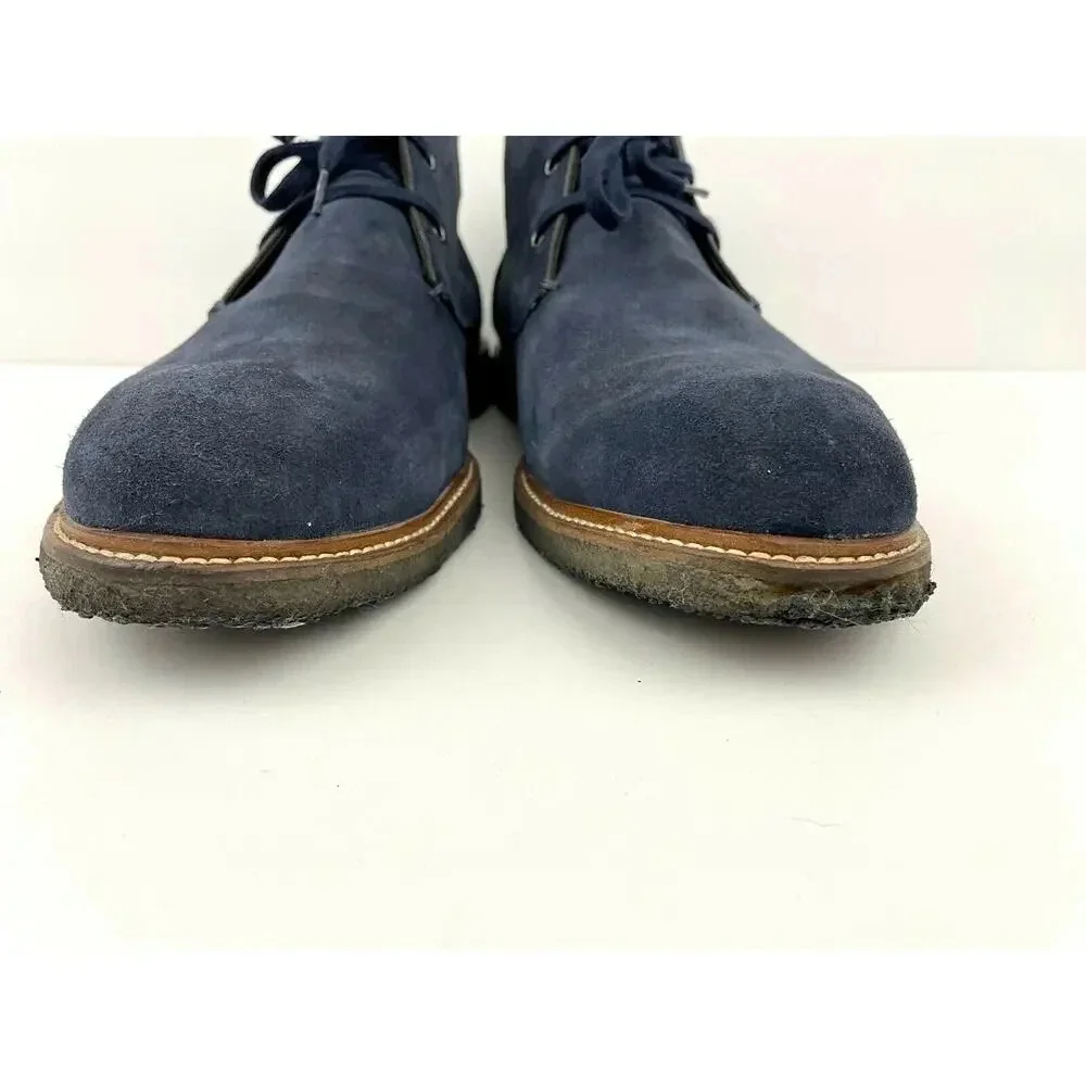 Blue Leather Lace Up Oxfords US 10.5 Dress Shoes‎ The Men's Store Bloomingdale's